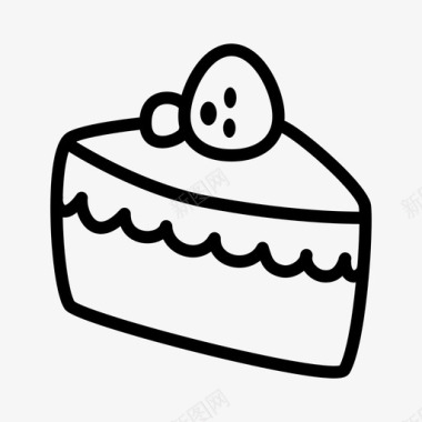慕斯蛋糕面包店甜点图标图标