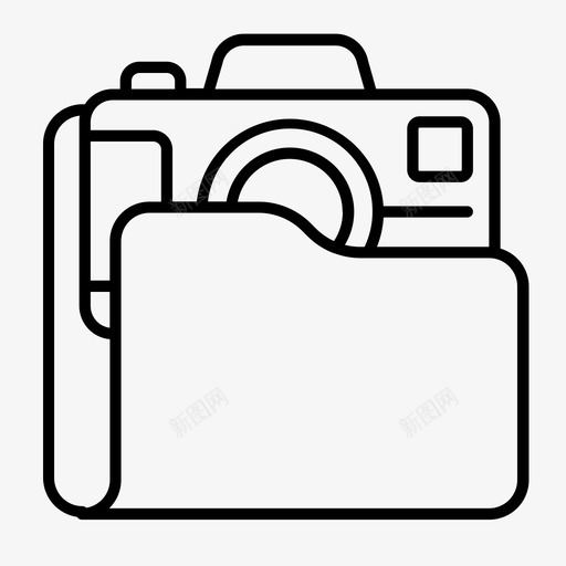照片文件夹相机图像图标svg_新图网 https://ixintu.com 图像 拍摄 照片文件夹 相机 简单文件夹