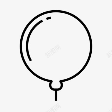 气球空气生日图标图标