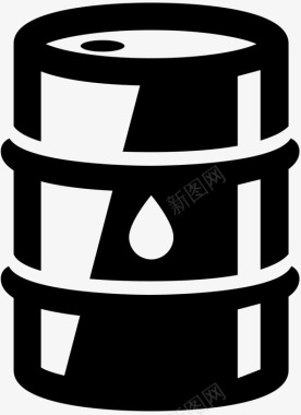 石油桶装能源图标图标