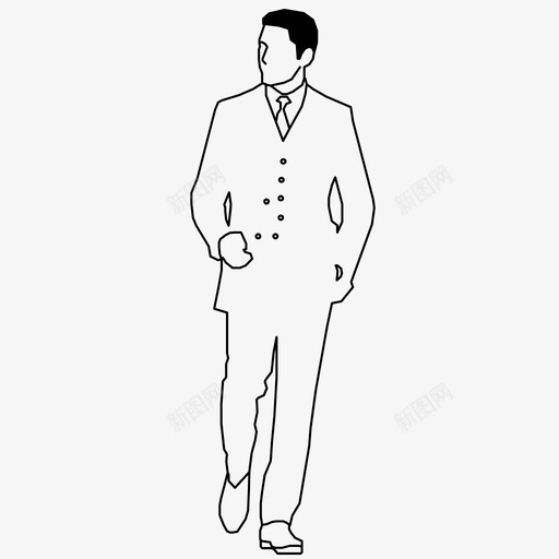 商人人工作图标svg_新图网 https://ixintu.com 人 人2d 商人 工作