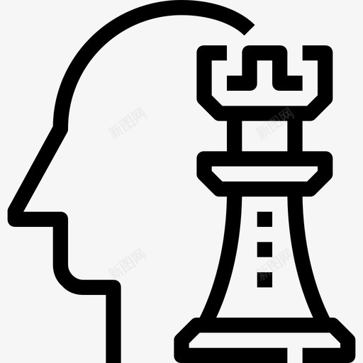 战略思维象棋博弈图标svg_新图网 https://ixintu.com 企业和员工管理 博弈 战略 战略思维 象棋 负责人