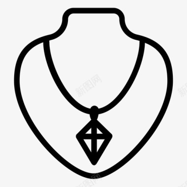 项链珠宝女人图标图标