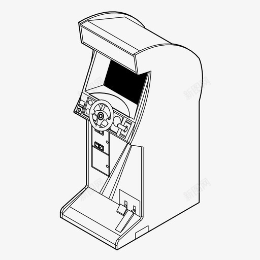 赛车模拟器街机游戏玩家图标svg_新图网 https://ixintu.com 方向盘 游戏 玩家 街机游戏 视频游戏 赛车模拟器