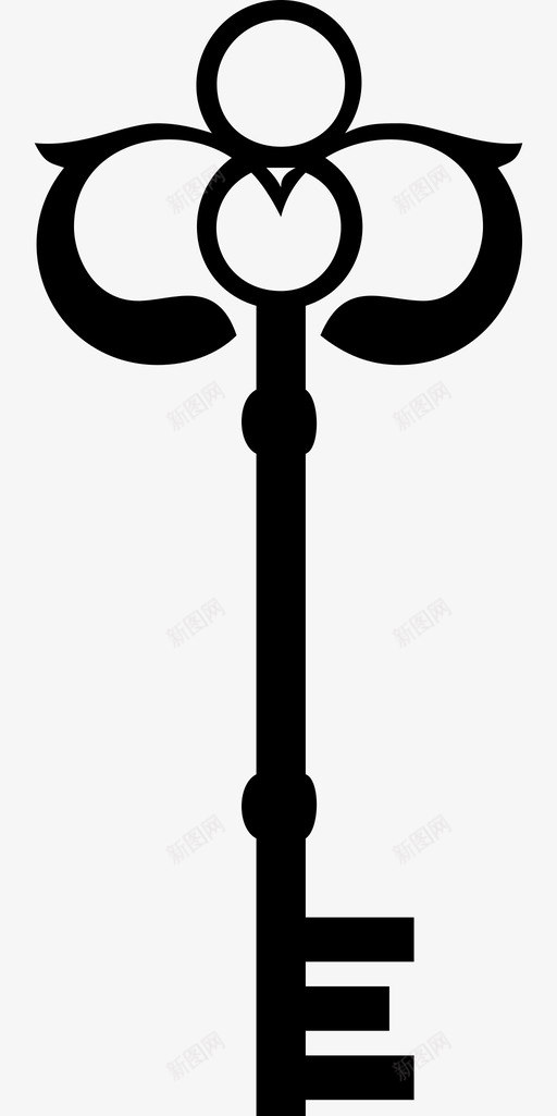 钥匙复古钥匙图标svg_新图网 https://ixintu.com 复古钥匙 钥匙