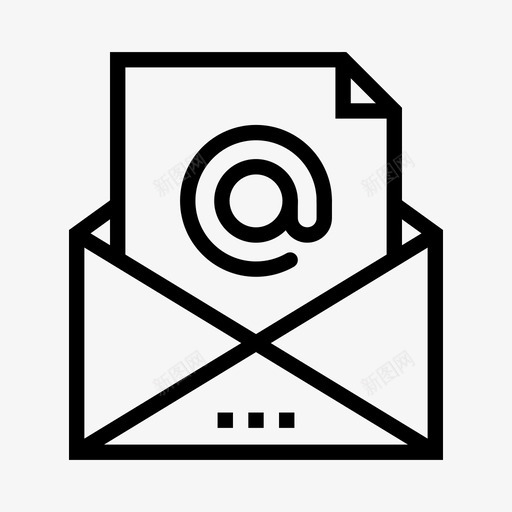 电子邮件地址信件图标svg_新图网 https://ixintu.com 信件 地址 消息 电子邮件 社交媒体