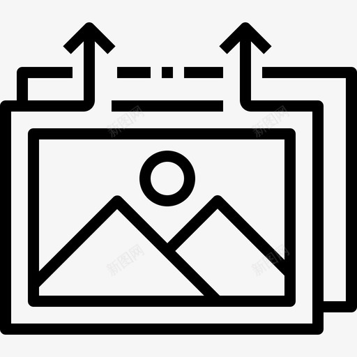 图像共享媒体照片图标svg_新图网 https://ixintu.com 图像共享 媒体 照片 社交 社交媒体符号概念图标