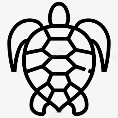 海龟潜水工具图标图标