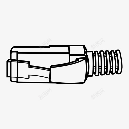 以太网插头电缆连接器图标svg_新图网 https://ixintu.com 以太网插头 局域网 电缆 网络 连接器