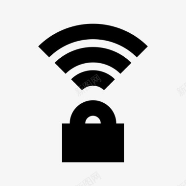 受保护wifi保护安全图标图标