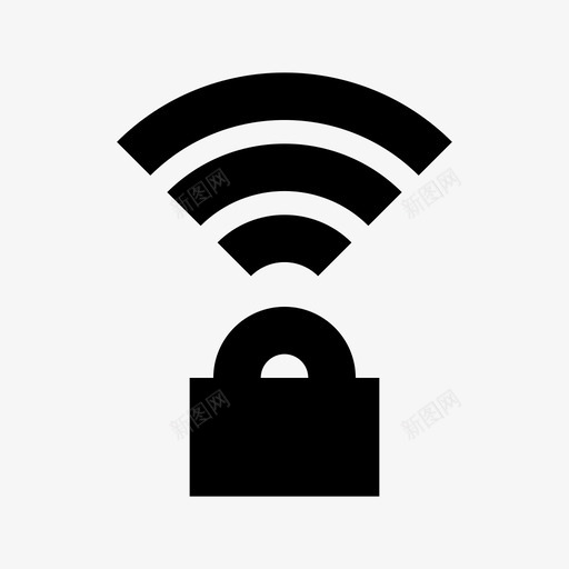 受保护wifi保护安全图标svg_新图网 https://ixintu.com 保护 受保护wifi 安全 安全防护材料