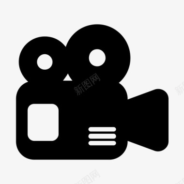 手持式摄像机电影院电影图标图标