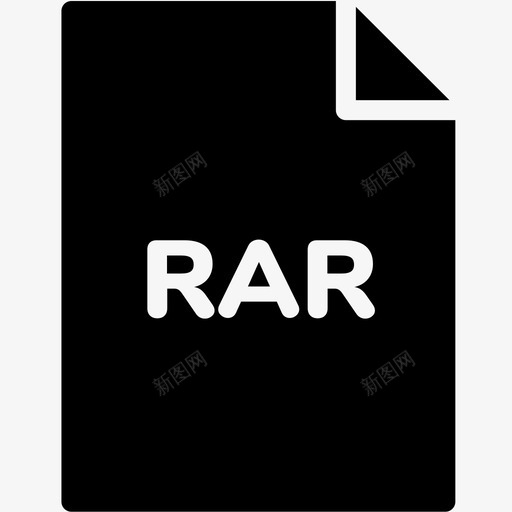 rar文件扩展名格式图标svg_新图网 https://ixintu.com rar文件 扩展名 文件格式vol4glyph 格式 类型