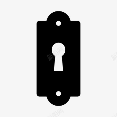 门锁闭门钥匙图标图标