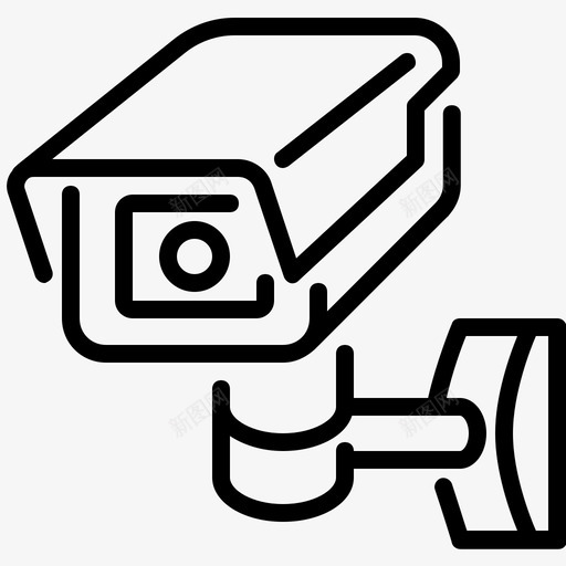 安防摄像机闭路电视监控图标svg_新图网 https://ixintu.com 安防摄像机 电子线路 监控 视频 闭路电视
