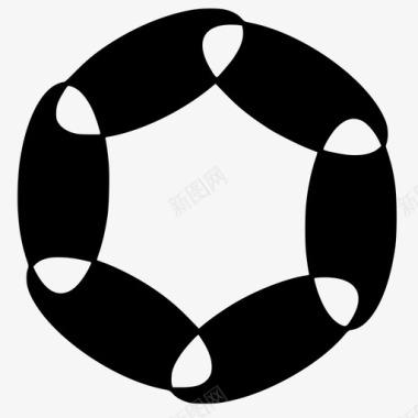 抽象圆形图案图标图标