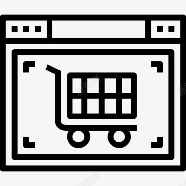 网上购物商业电子商务图标图标