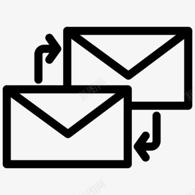 邮件交换电子邮件信封图标图标