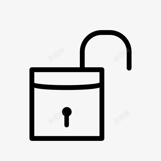 解锁打开安全图标svg_新图网 https://ixintu.com 安全 安全保护 打开 解锁