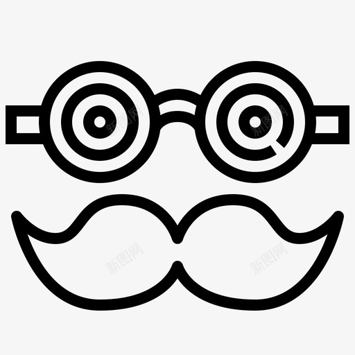 面具伪装朱丽娜图标svg_新图网 https://ixintu.com 伪装 朱丽娜 眼镜 面具