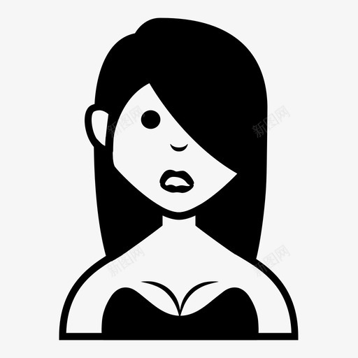 女人化身角色图标svg_新图网 https://ixintu.com 人物 化身 女人 性感女人 角色