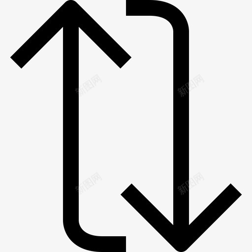 交换箭头基本图标svg_新图网 https://ixintu.com 交换 基本 基本最小图标 用户界面 界面 箭头