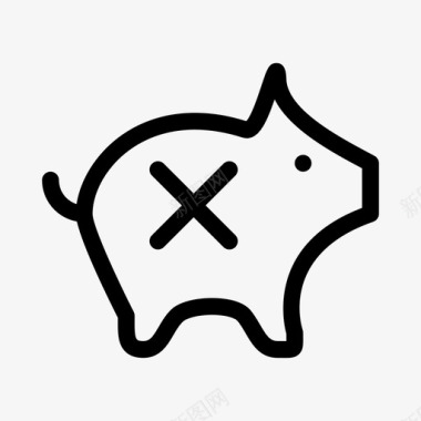 小猪银行金融货币图标图标
