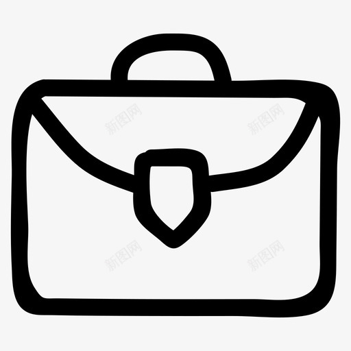 包时尚行李图标svg_新图网 https://ixintu.com 公文包 办公室 包 商务和办公室手绘图标 时尚 行李 钱