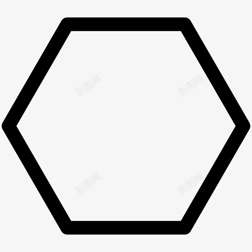 形状六边形创意对象图标svg_新图网 https://ixintu.com 八角形 创意 图形和形状 对象 形状六边形 轮廓