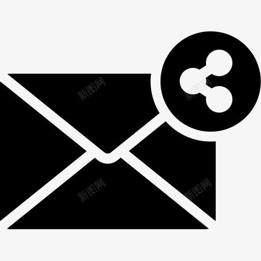 共享电子邮件信封信件图标svg_新图网 https://ixintu.com 信件 信封 共享电子邮件 电子邮件卷5字形 邮箱