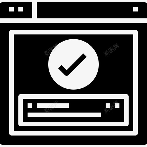web浏览器复选框界面图标svg_新图网 https://ixintu.com ui web浏览器 web浏览器详细信息实心图标 复选框 界面