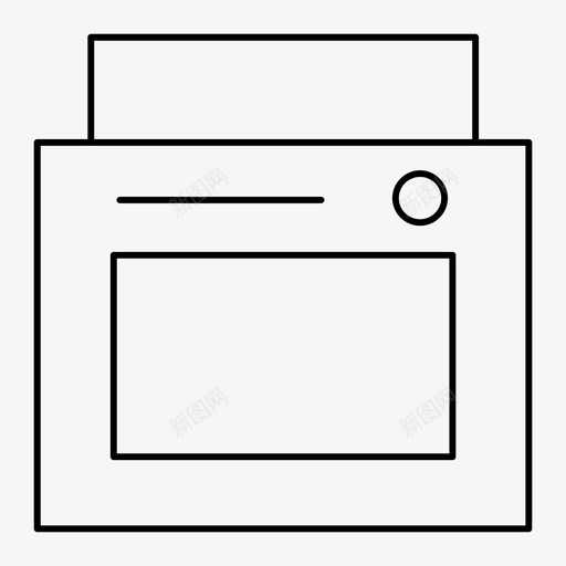 烤箱电子产品厨房用具图标svg_新图网 https://ixintu.com 厨房用具 微波炉 烤箱 电子产品