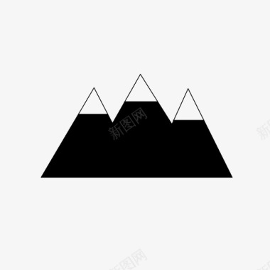 山露营自然图标图标