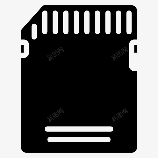 sd卡小工具存储器图标svg_新图网 https://ixintu.com sd卡 存储器 小工具 技术 电子设备
