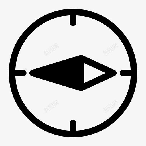指南针方向位置图标svg_新图网 https://ixintu.com 位置 导航 指南针 方向