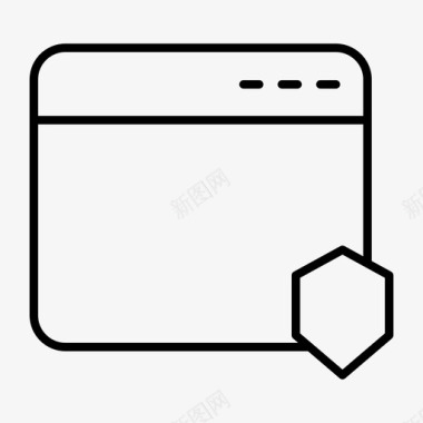 web浏览器受保护通知联机浏览器图标图标