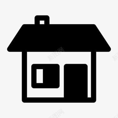 家家里的房子房子的门图标图标