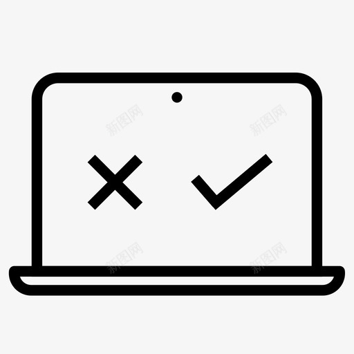 桌面测试转换笔记本电脑图标svg_新图网 https://ixintu.com 优化 桌面测试 笔记本电脑 转换 转换率优化