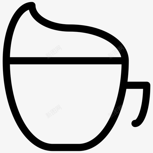 卡布奇诺咖啡杯子图标svg_新图网 https://ixintu.com 卡布奇诺 咖啡 杯子 浓缩咖啡 轮廓杯和玻璃杯 马克杯