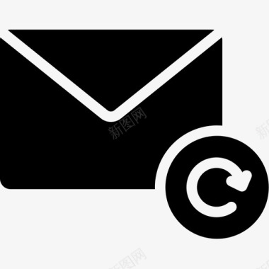 刷新电子邮件信封信件图标图标
