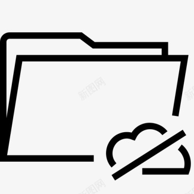 文件夹云驱动器图标图标