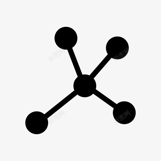 分子概念元素图标svg_新图网 https://ixintu.com 元素 分子 医学 概念 科学