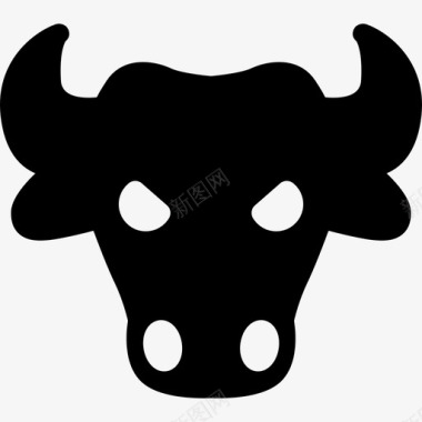 牛头动物投资图标图标