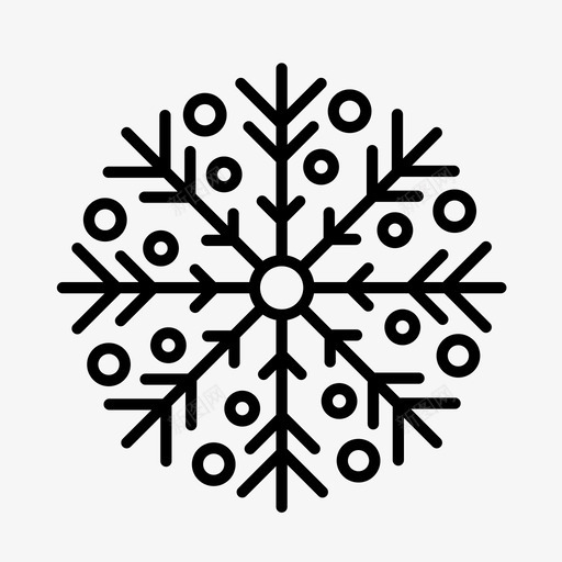 雪晶北极圣诞节图标svg_新图网 https://ixintu.com 冬天 北极 圣诞节 雪晶 雪花