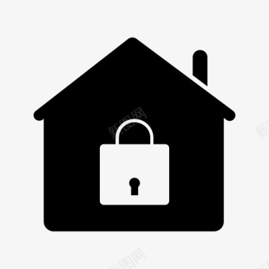 保护家庭家庭保护锁定家庭图标图标