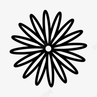 非洲菊花雏菊图标图标