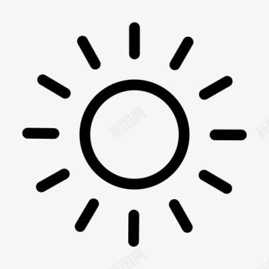 太阳阳光天气图标图标
