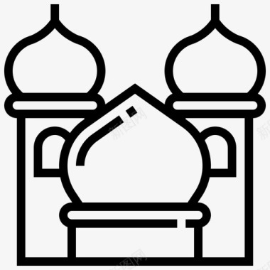 建筑阿拉伯童话图标图标