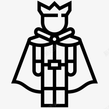 骑士国王男人图标图标