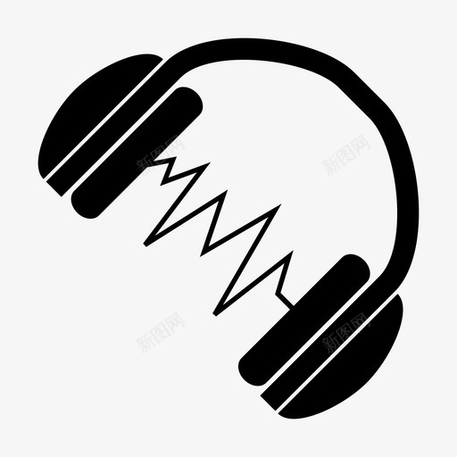 耳机音乐歌曲图标svg_新图网 https://ixintu.com 歌曲 耳机 音乐